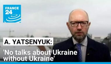 Former PM of Ukraine Arseniy Yatsenyuk: 'No talks about Ukraine without Ukraine' • FRANCE 24