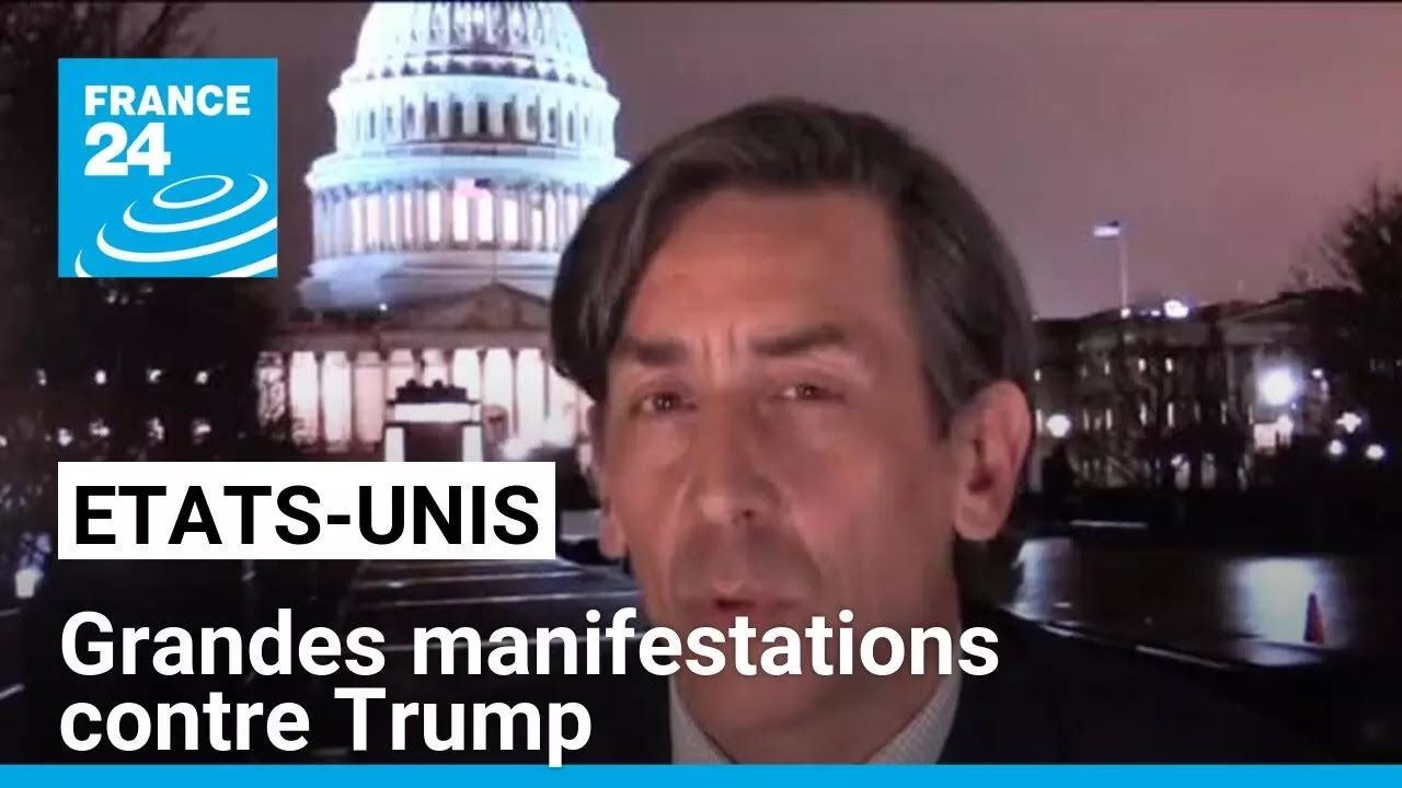 Etats-Unis: l'opposition lance des manifestations contre Trump • FRANCE 24