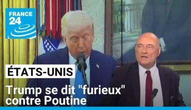 Donald Trump se dit "furieux" contre Poutine concernant la guerre en Ukraine • FRANCE 24