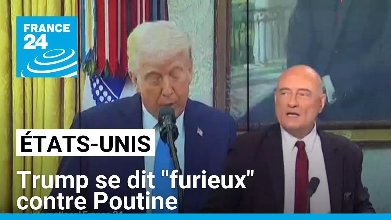 Donald Trump se dit "furieux" contre Poutine concernant la guerre en Ukraine • FRANCE 24