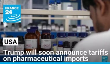 Trump says US will soon announce tariffs on pharmaceutical imports • FRANCE 24 English
