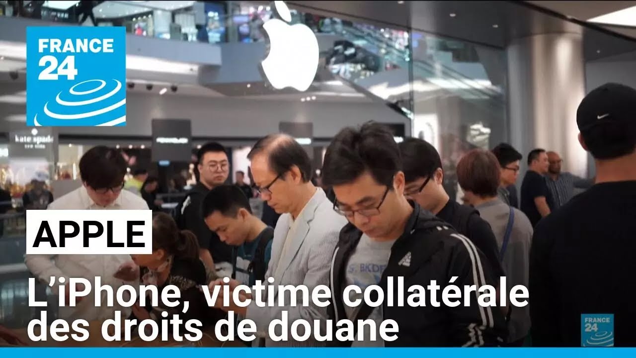 L’iPhone, victime collatérale des droits de douane de Donald Trump • FRANCE 24