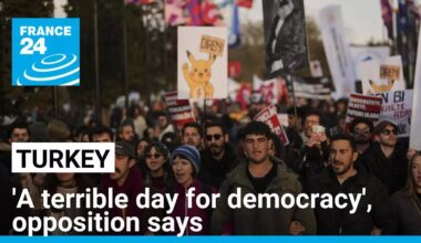 'A terrible day for Turkish democracy', the opposition party says as Imamoglu appears in court