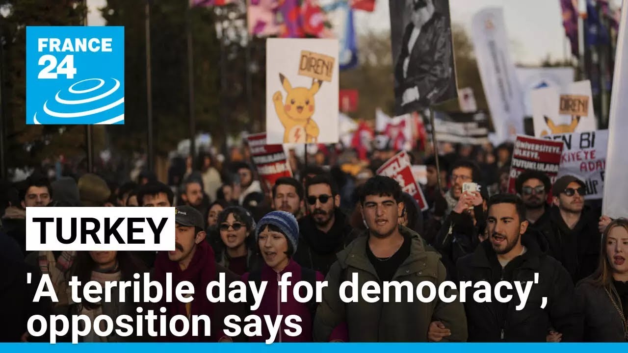 'A terrible day for Turkish democracy', the opposition party says as Imamoglu appears in court