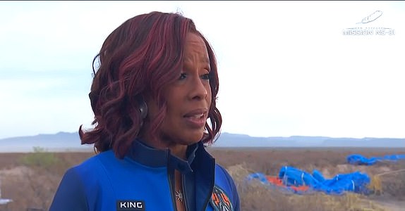 Blue Origin Mission NS-31.New Shepard's 11th human flight, NS-31, will lift off from Launch Site One in West Texas on Monday, April 14. The mission includes Aisha Bowe, Amanda Nguyen, Gayle King, Katy Perry, Kerianne Flynn, and Lauren Sanchez.
