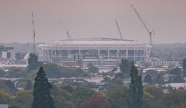 Christchurch's new stadium a year out from completion