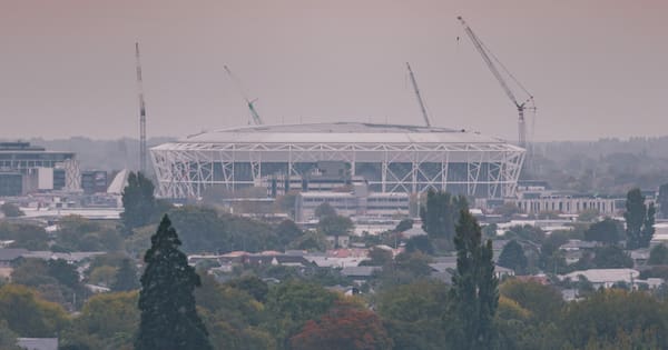Christchurch's new stadium a year out from completion