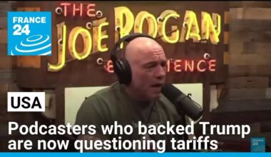 US podcasters who backed Trump are now questioning tariffs • FRANCE 24 English