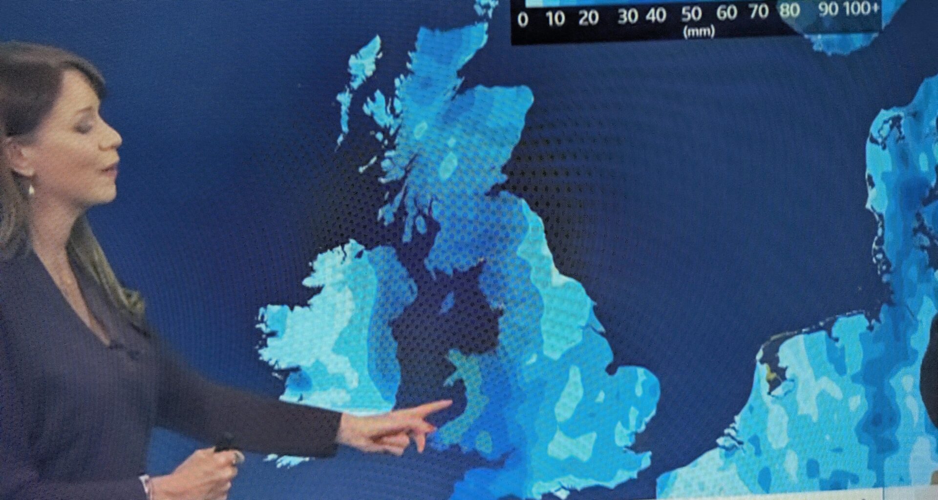 What's special about the Isle of Wight that makes it immune to rainfall?