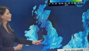 What's special about the Isle of Wight that makes it immune to rainfall?