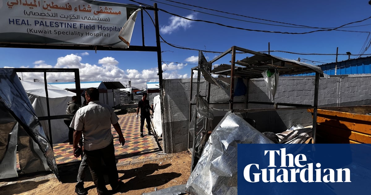 Medics killed and wounded in Israeli attack on Gaza hospital | Israel-Gaza war