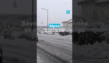 Alpes : sévères intempéries et chutes de neige • FRANCE 24