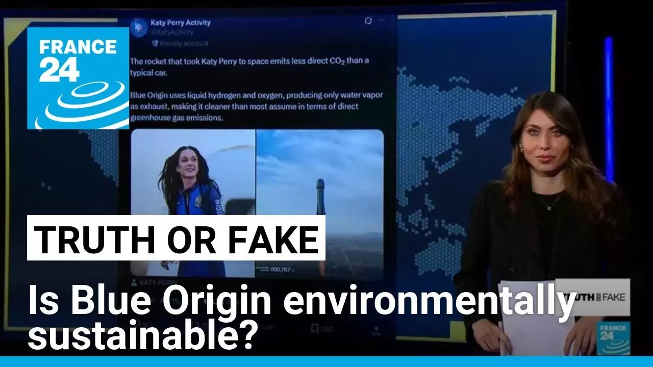 Was Blue Origin's all-female rocket launch environmentally sustainable? • FRANCE 24 English