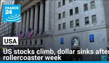US stocks climb, dollar sinks after rollercoaster week • FRANCE 24 English