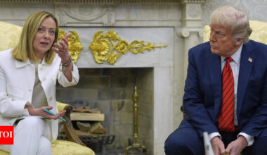 Trump Tariffs Live Updates: 'Tariffs making us rich', Trump meets Meloni, signals 'no rush' to reach trade deals