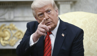 Trump pointing