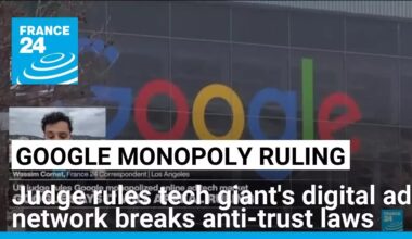Google's digital ad network declared an illegal monopoly • FRANCE 24 English