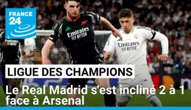 Ligue des Champions : le Real Madrid s'est incliné 2 à 1 face à Arsenal • FRANCE 24