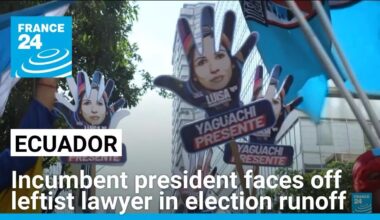 Ecuador's incumbent president faces off leftist lawyer in election runoff • FRANCE 24 English