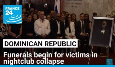 Dominican Republic: funerals begin for victims in nightclub collapse • FRANCE 24 English