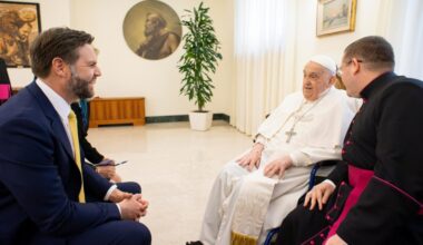 Pope Francis meets with US Vice President JD Vance at Santa Marta