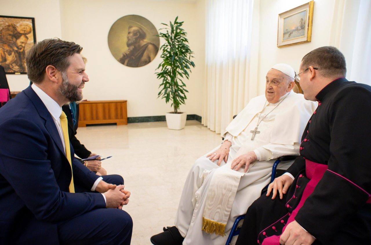 Pope Francis meets with US Vice President JD Vance at Santa Marta