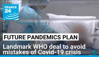 WHO countries strike landmark agreement on tackling future pandemics • FRANCE 24 English