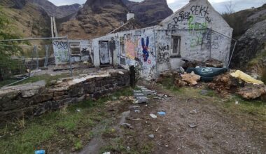 Went past Glencoe and saw Jimmy Savile's house.
