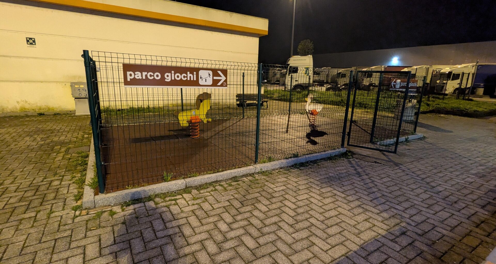 Saw this beautiful playground in Italy