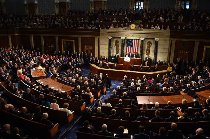 Francis addresses a joint session of the US Congress in September 2015.