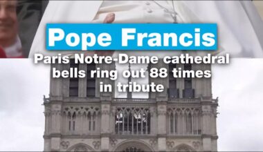 Pope Francis: Paris Notre-Dame cathedral bells ring out 88 times in tribute • FRANCE 24 English