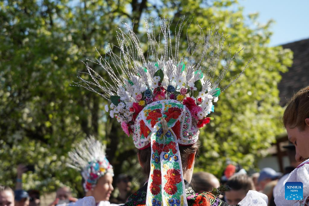 Easter celebrated in Holloko, Hungary -Xinhua