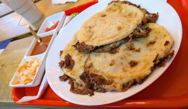 Pupusa from El Sabor Salvadoreño, Rye Lane Market