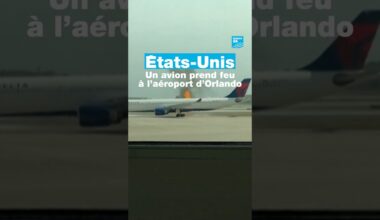 États-Unis : un avion prend feu à l'aéroport international d'Orlando • FRANCE 24