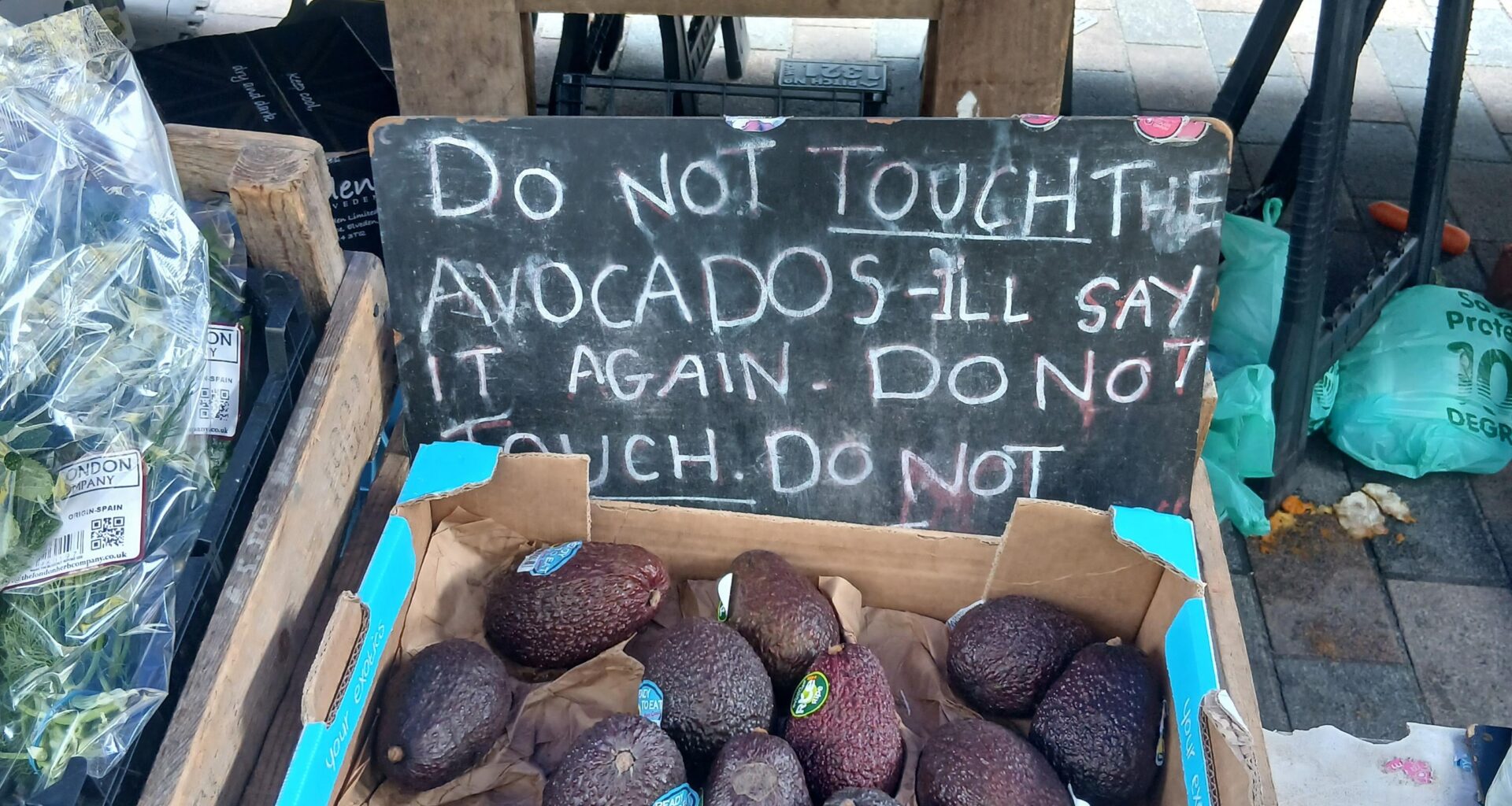 Do not touch - Tachbrook Market