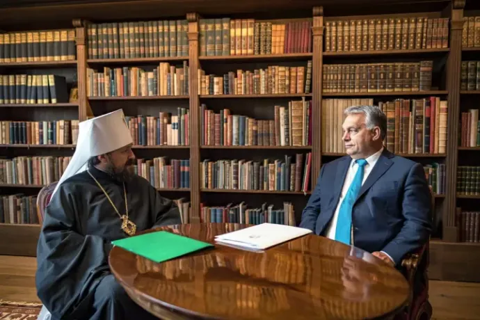Hungarian PM Viktor Orbán meeting with Metropolitan Hilarion of Volokolamsk at the Carmelite Monastery on 6 September 2019 – Photo: Prime Minister's Press Office / MTI