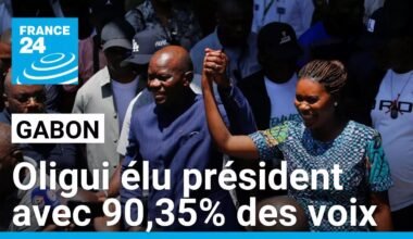 Présidentielle au Gabon : le président Oligui élu avec 90,35% des voix • FRANCE 24