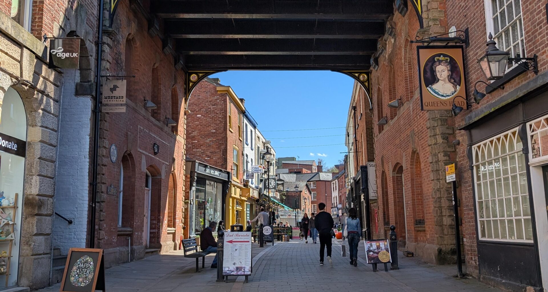 Stockport Town Centre. Decent place. A lot better than some other Town Centres in the North West.