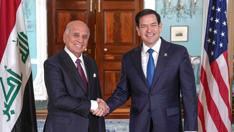 DVIDS - Video - Secretary Rubio meets with Iraqi Deputy Prime Minister and Foreign Minister Fuad Hussein