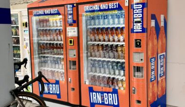 Love the Irn Bru vending machines.