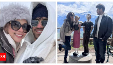 Bigg Boss 18 BFFs Avinash Mishra and Eisha Singh enjoy the scenic beauty of snow-kissed Swiss Alps as they holiday in Switzerland; see pics