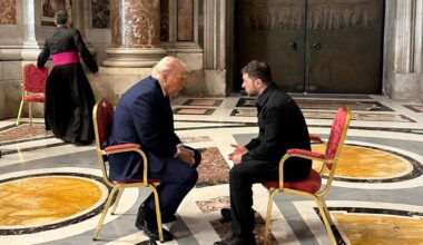 Trump and Zelensky discuss peace plans in St Peter's