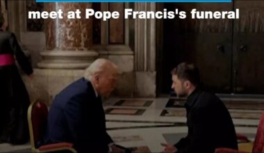 Donald Trump, Volodymyr Zelensky meet at Pope Francis's funeral • FRANCE 24 English