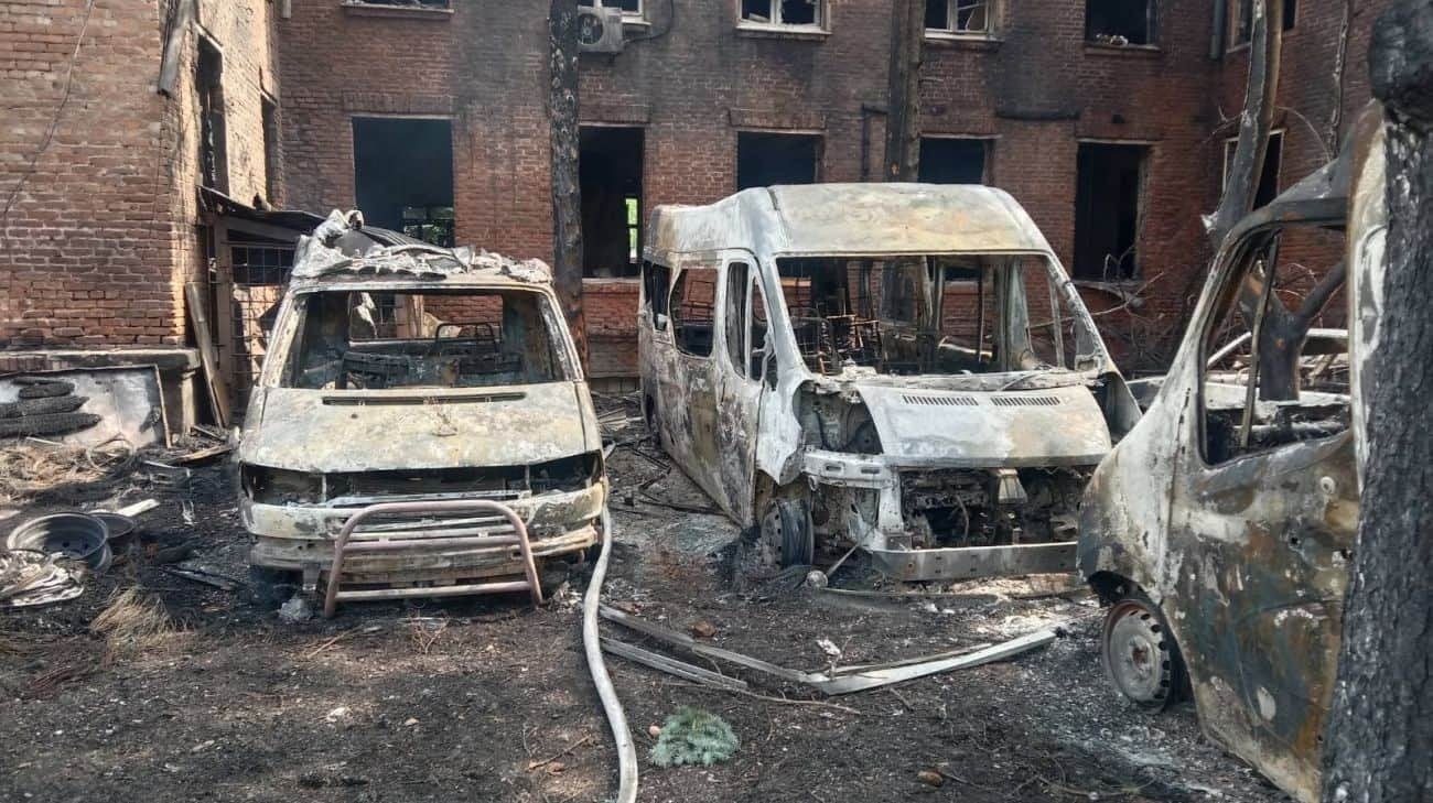 Russians destroy Hospitallers' base (a volunteer medical battalion) in Pavlohrad