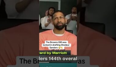 Andrew Berry reacts to the Browns drafting QB Shedeur Sanders