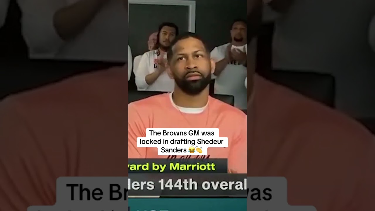 Andrew Berry reacts to the Browns drafting QB Shedeur Sanders