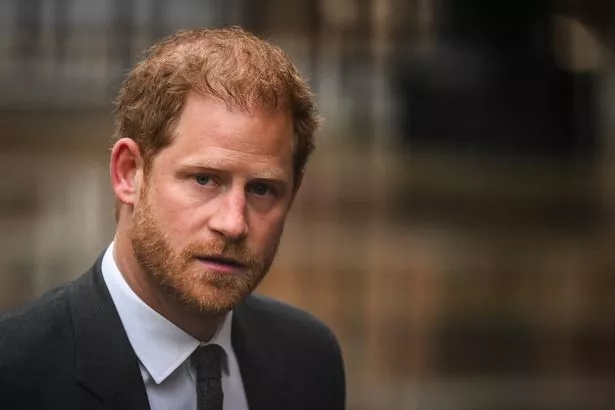 Prince Harry last week at the Royal Courts of Justice 