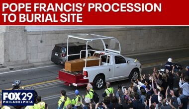 Pope Francis' procession to burial place in St. Mary Major