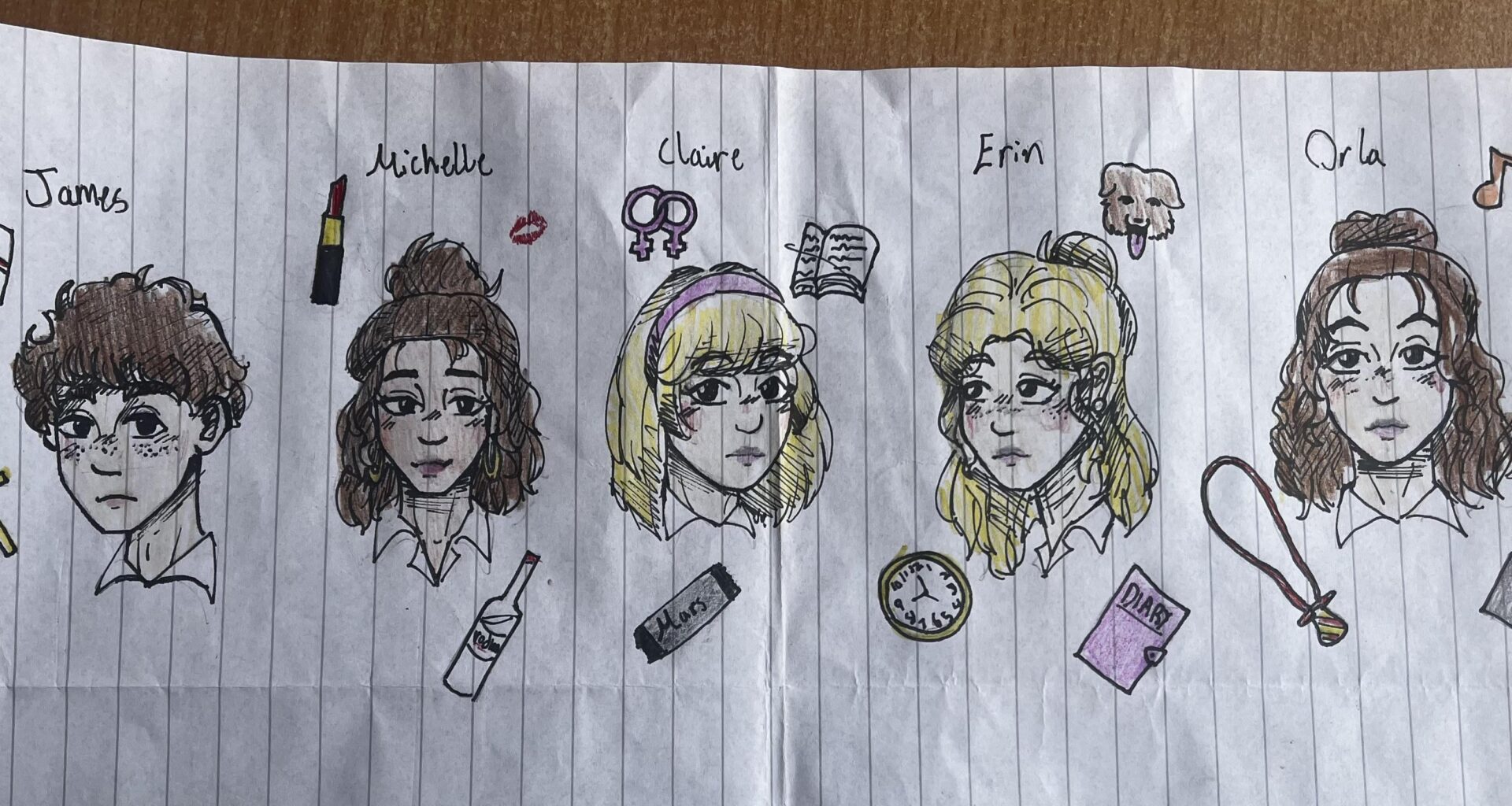 Derry girls doodles I did in school