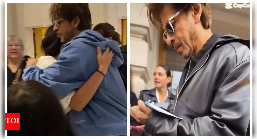 Shah Rukh Khan creates fan frenzy in Germany; delights them with hugs and autographs - Pics Inside |
